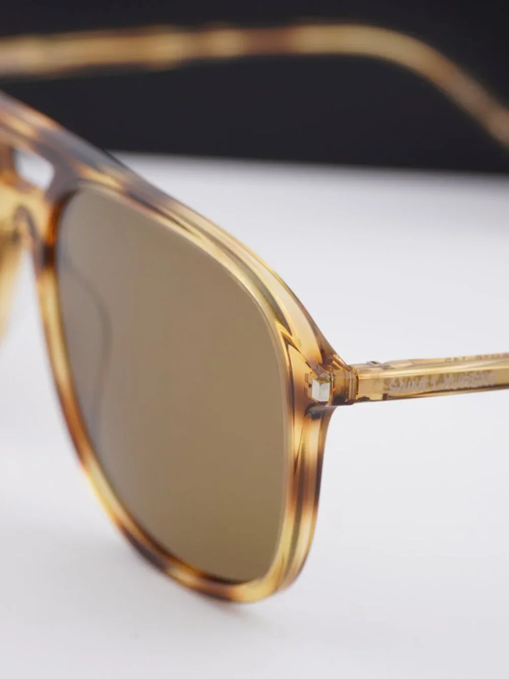 Saint Laurent SL476 003 Aviator Sunglasses - Havana / Brown